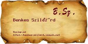 Benkes Szilárd névjegykártya